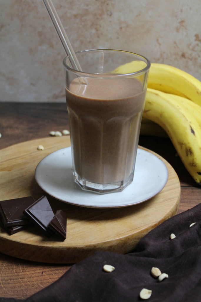 Schoko Erdnuss Bananen Smoothie viele kleine dinge