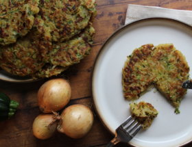 Zucchinipuffer viele kleine dinge