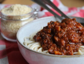 vegane Bolognese mit Pilzen viele kleine dinge