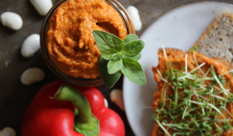 weiße Bohnen Paprika Aufstrich viele kleine dinge