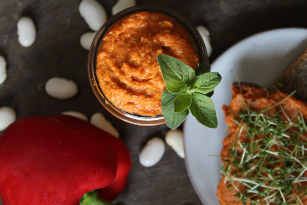 weiße Bohnen Paprika Aufstrich viele kleine dinge