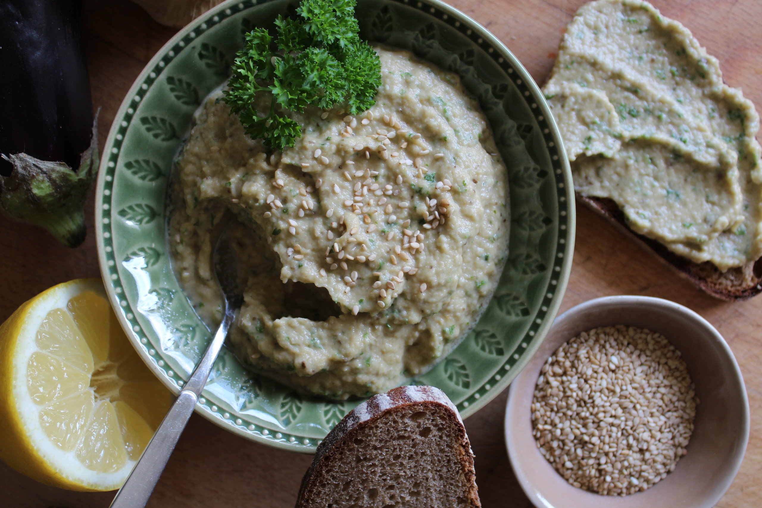 Auberginenaufstrich aka Baba Ghanoush - viele-kleine-dinge