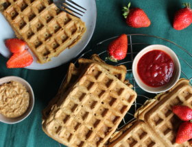 vegane Waffeln viele kleine dinge