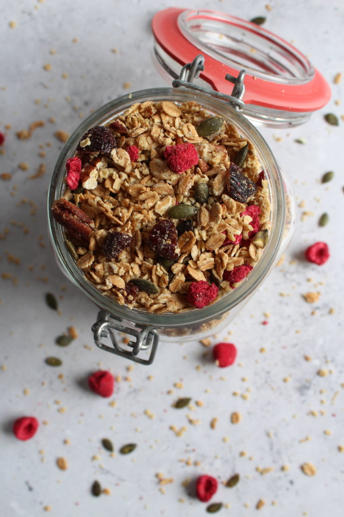 Beerengranola mit Pecanüssen viele kleine dinge